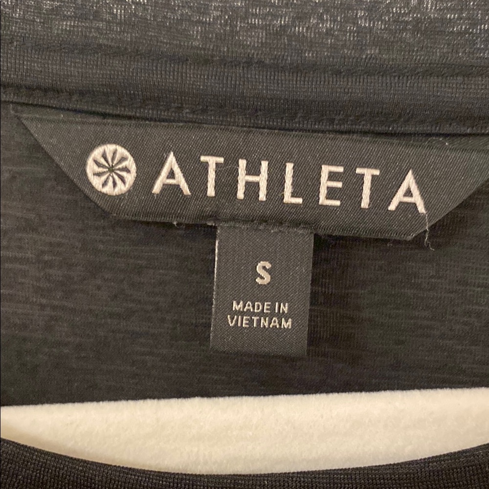 Athleta Black Relaxed Fit Short Sleeve Tee - Picture 2 of 6